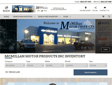 Tablet Screenshot of mcmillanmotorproducts.net